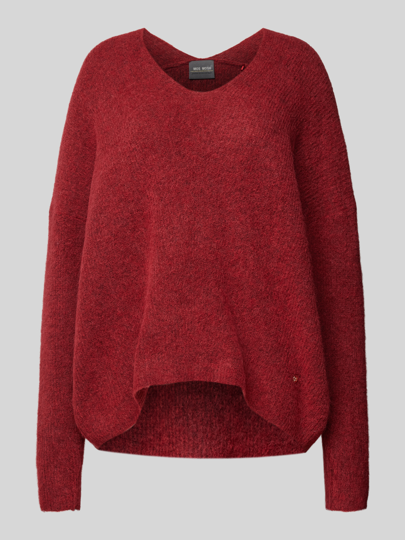 MOS MOSH Gebreide pullover met V-hals, model 'THORA'