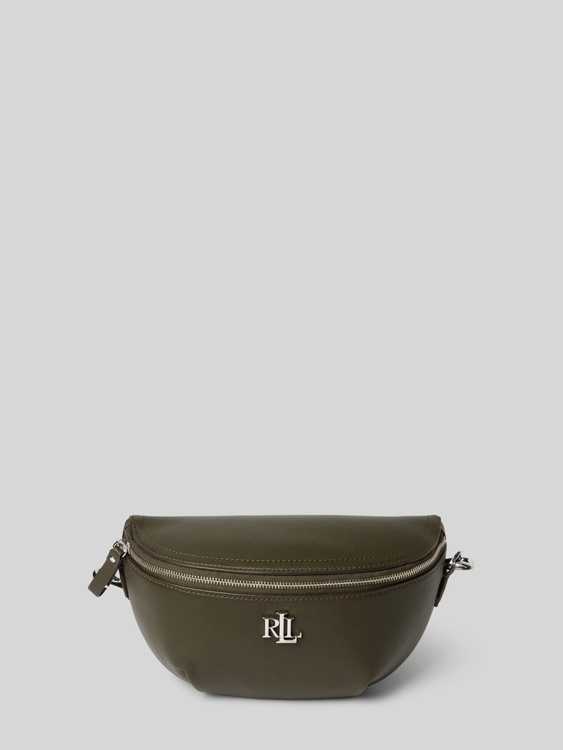 Lauren Ralph Lauren Leren heuptasje met labelapplicatie model 'MARCY'