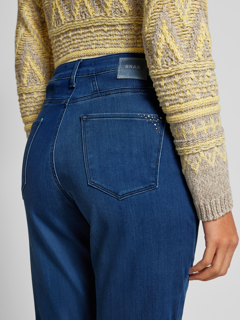 BRAX Slim fit jeans met riemlussen model 'Style.Carola Thermo'