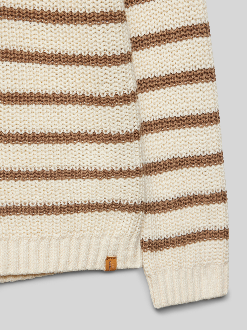 Lil Atelier Gebreide pullover met ribboorden model 'MEMLEN'