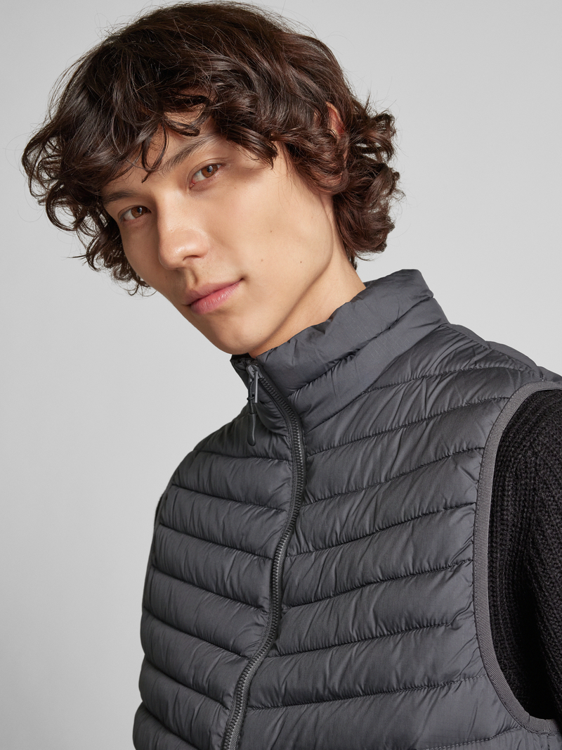 jack & jones Bodywarmer met opstaande kraag model 'STATE'