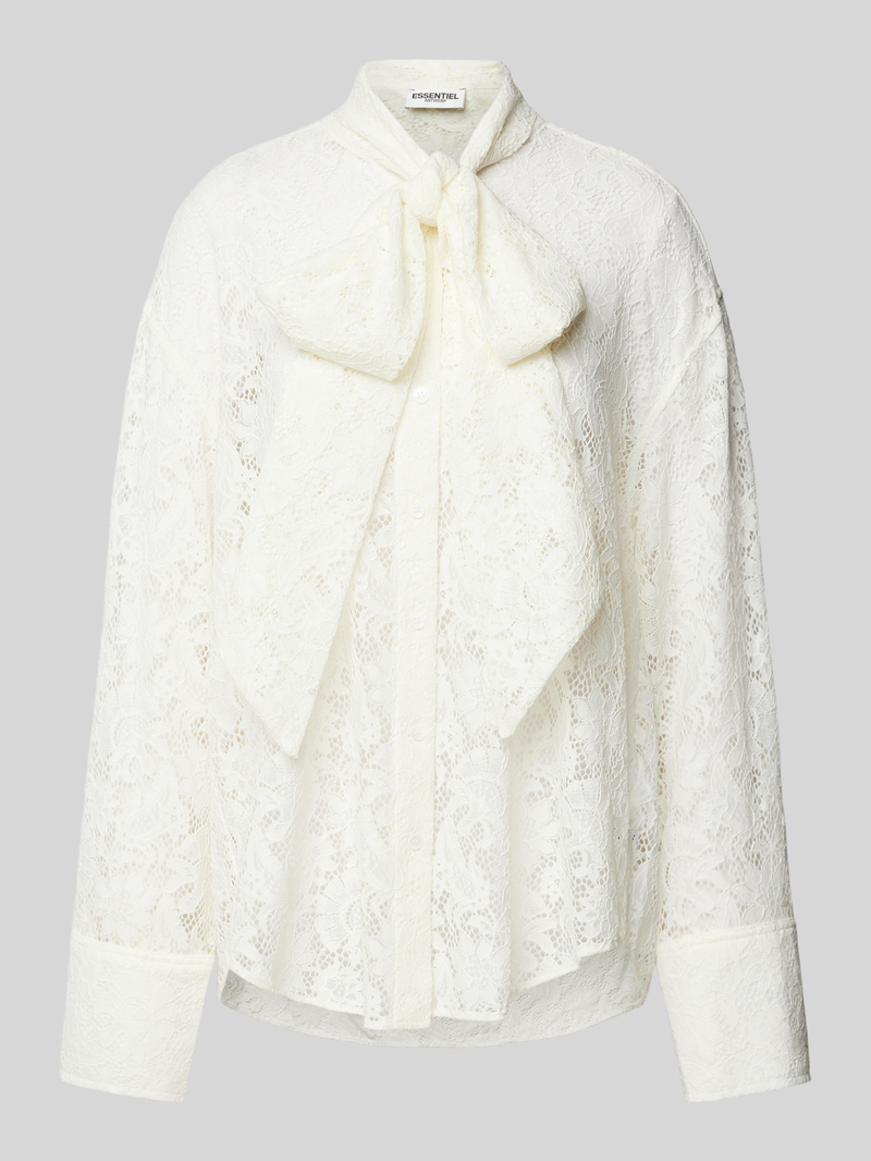 Essentiel Antwerp Blouse met strik en kant