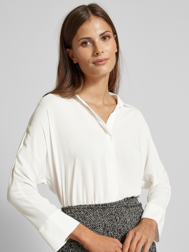 Opus Overhemdblouse met blinde knoopsluiting model 'Flavena'