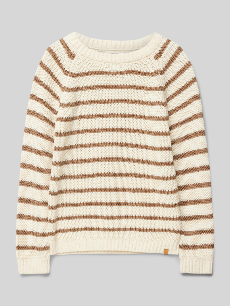 Lil Atelier Gebreide pullover met ribboorden model 'MEMLEN'