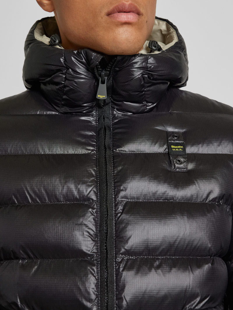 Blauer Usa Regular fit gewatteerd jack met capuchon model 'ADAMS'