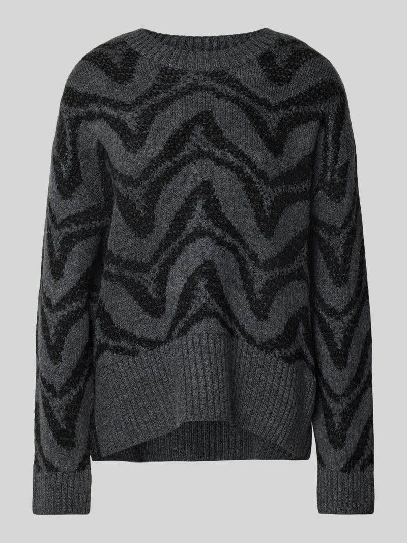 Only Oversized gebreide pullover met all-over motief, model 'JANE'