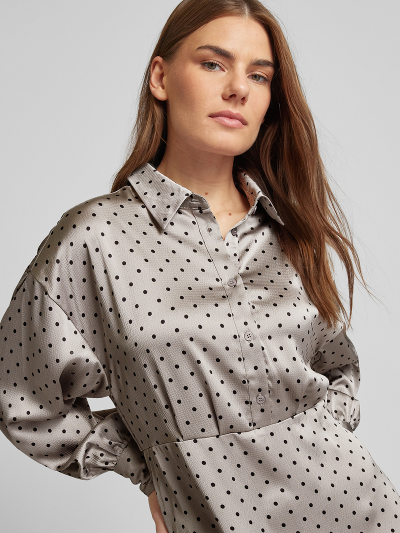 Kaffe Midi-jurk met knoopsluiting model 'donna'