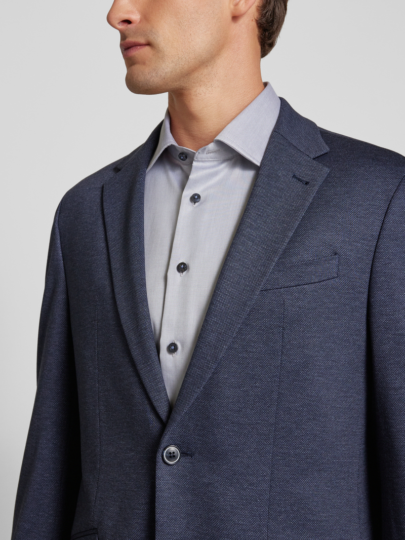 Pierre Cardin Regular fit 2-knoops colbert met klepzakken model 'Lukas'
