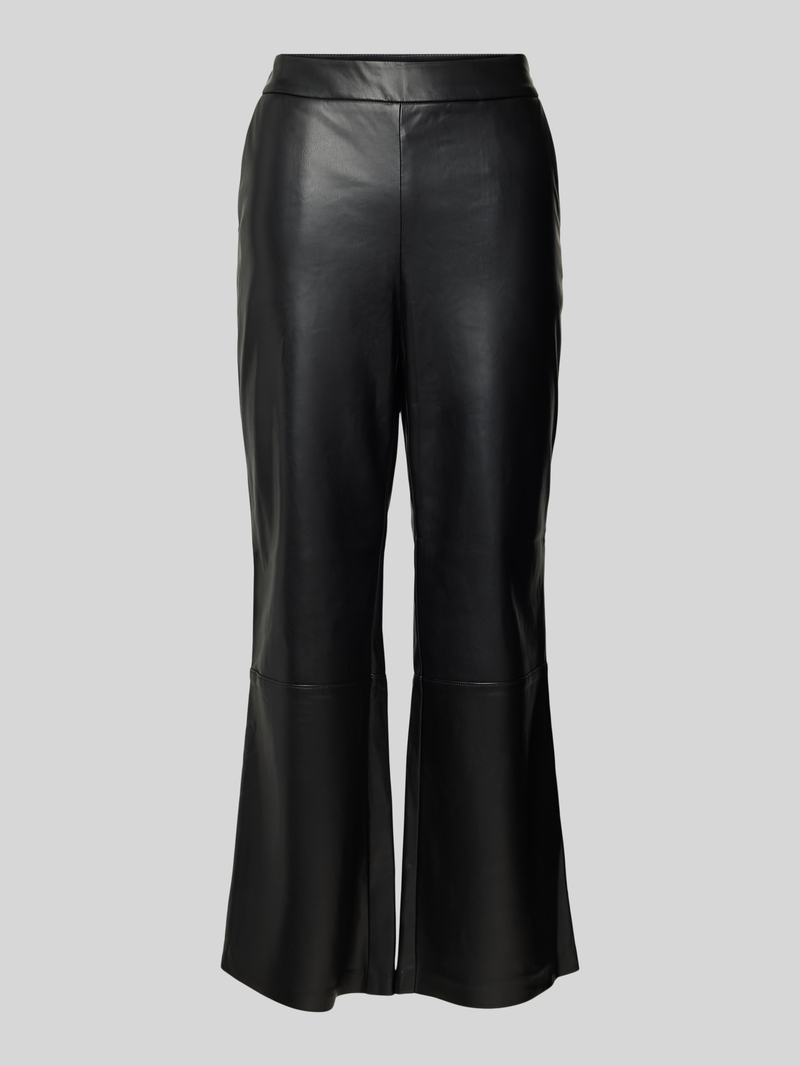 comma Regular fit broek in leerlook