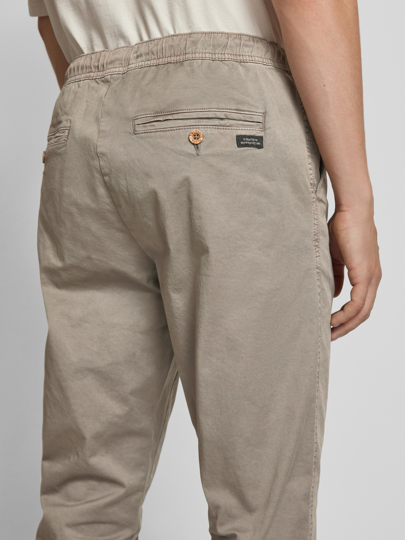 Blend Stoffen broek met elastische band model 'NIMBU'