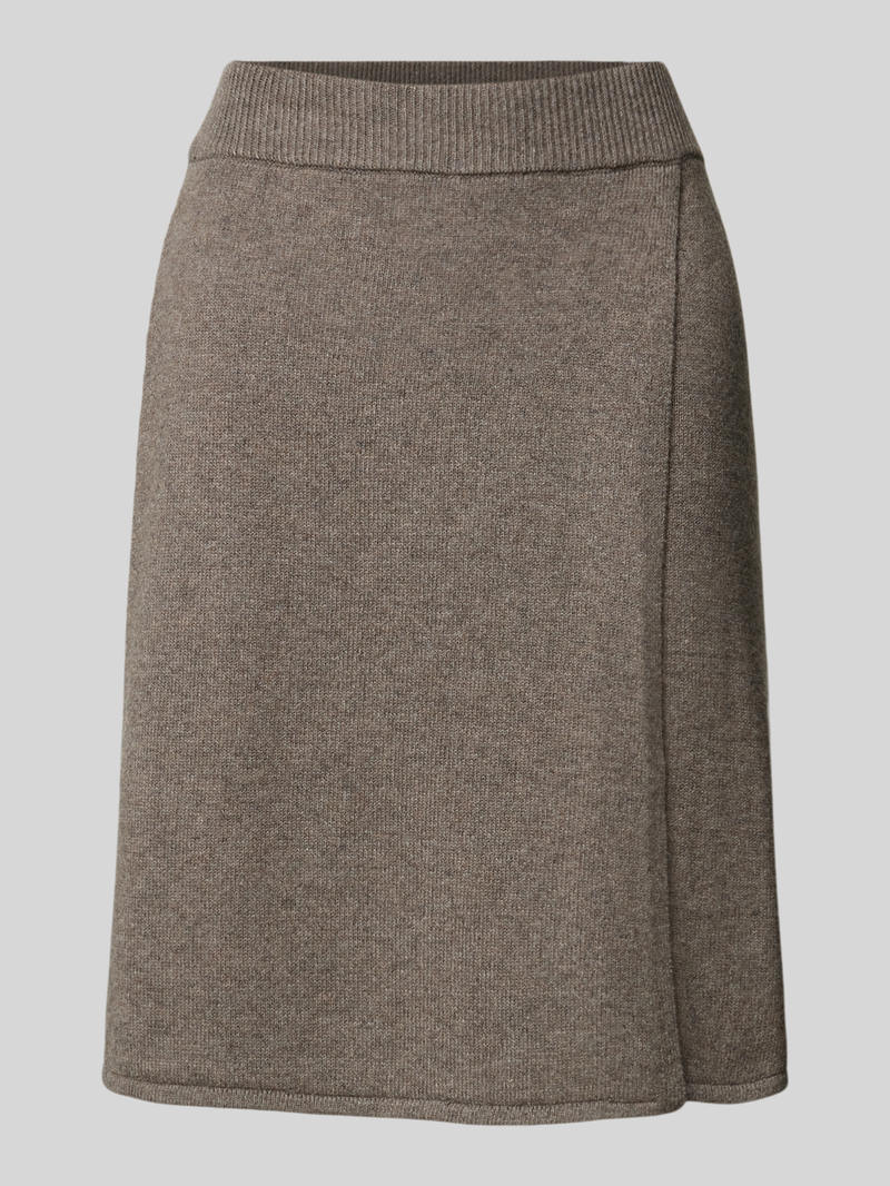 Oui Knielange rok met elastische band