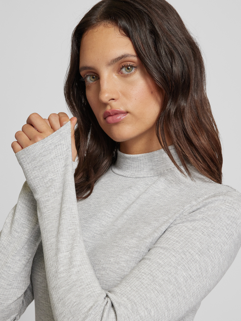 Vero Moda Shirt met lange mouwen en opstaande kraag model 'MARY'