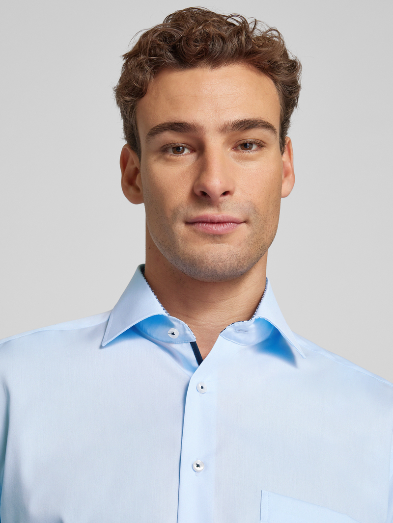 Eterna Modern fit zakelijk overhemd met borstzak
