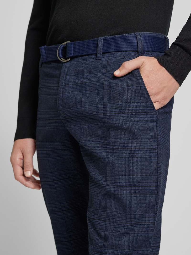 MCNEAL Slim fit broek met riem