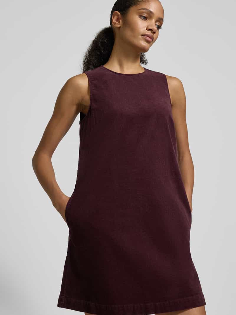 Marc O'Polo Licht uitlopende kokerjurk van katoenmix