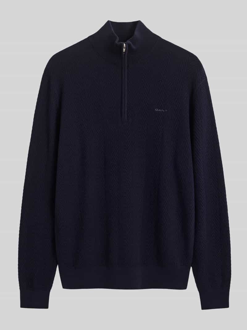 Gant Regular fit schipperstrui van mix van katoen en wol