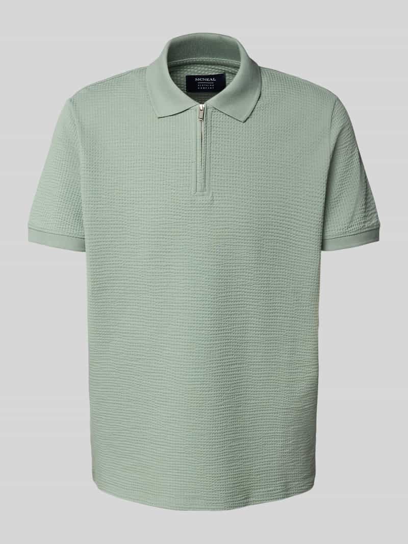 MCNEAL Poloshirt met korte ritssluiting