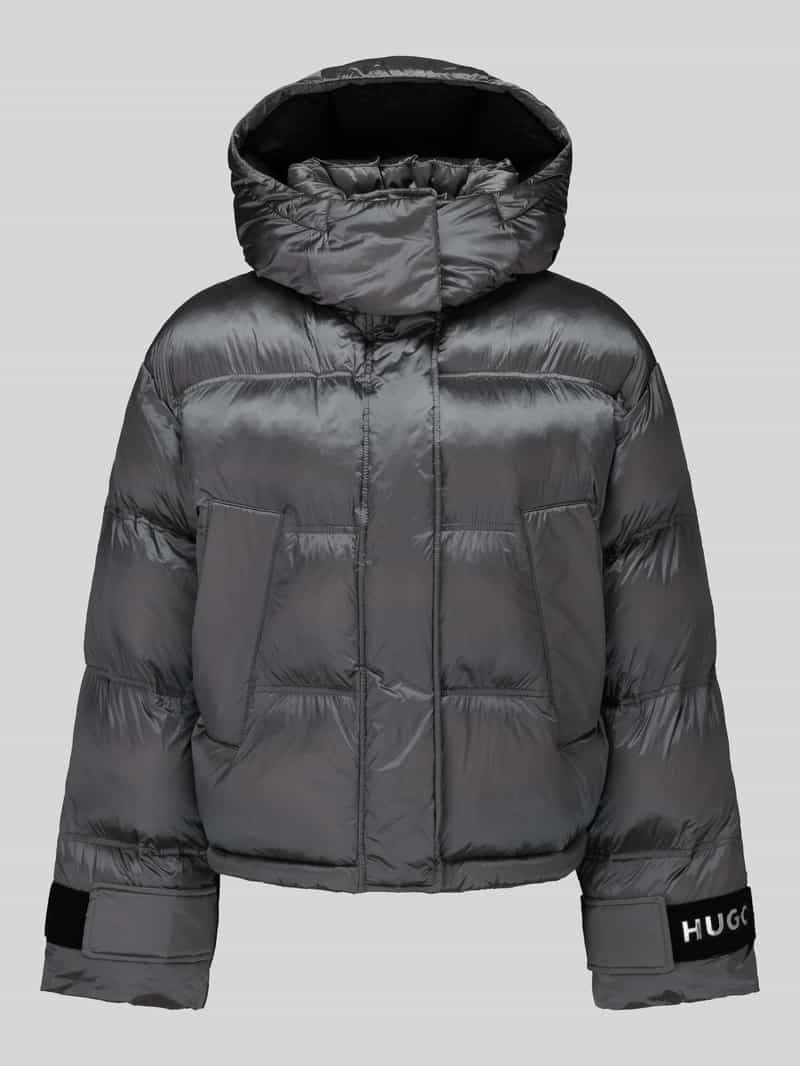 HUGO Blue Pufferjack met capuchon model 'Farida-2_B'