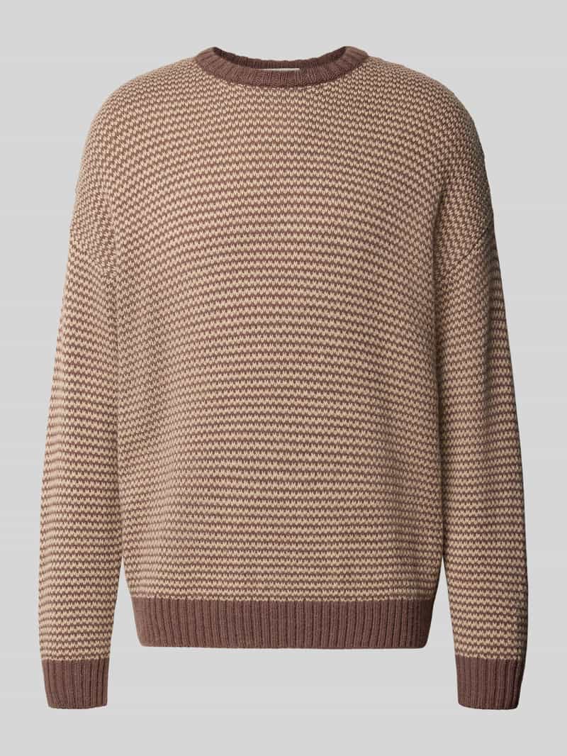Drykorn relaxed fit gebreide pullover met streepmotief model 'NEELIO'
