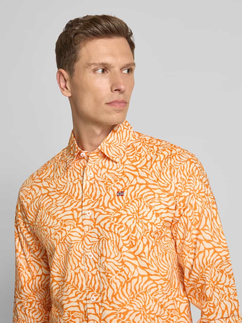 Napapijri Vrijetijdsoverhemd met labelstitching model 'RONGE'