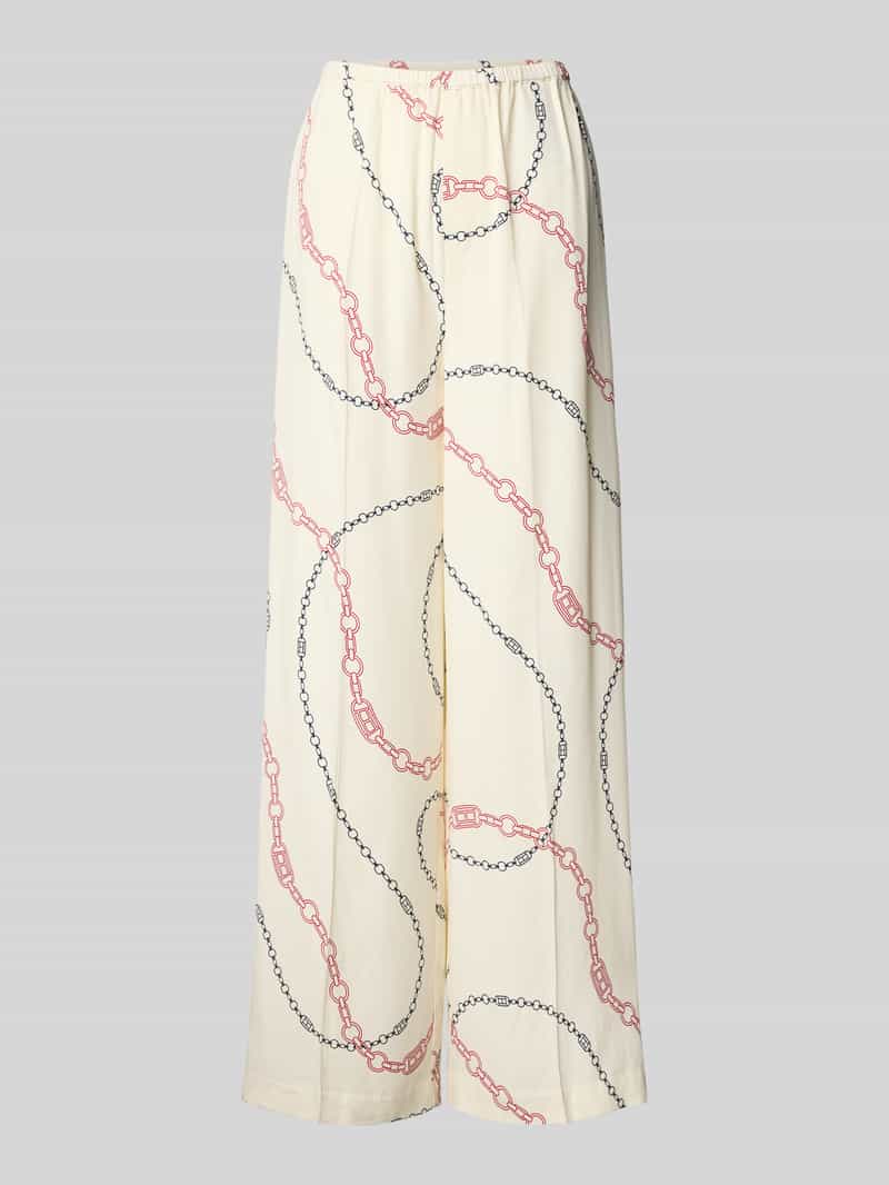 Tommy Hilfiger Loose fit pull-on broek van pure viscose
