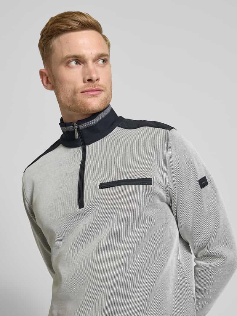 Bugatti Sweatshirt met labeldetail