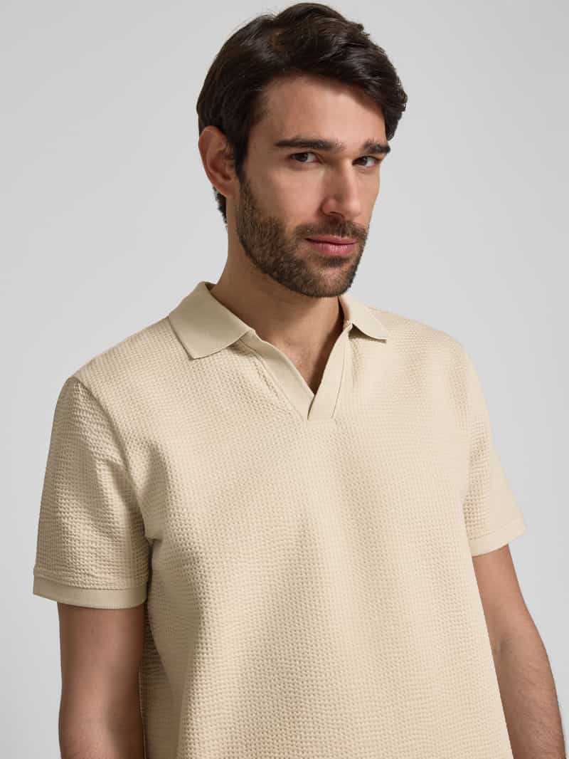 MCNEAL Regular fit poloshirt met V-hals