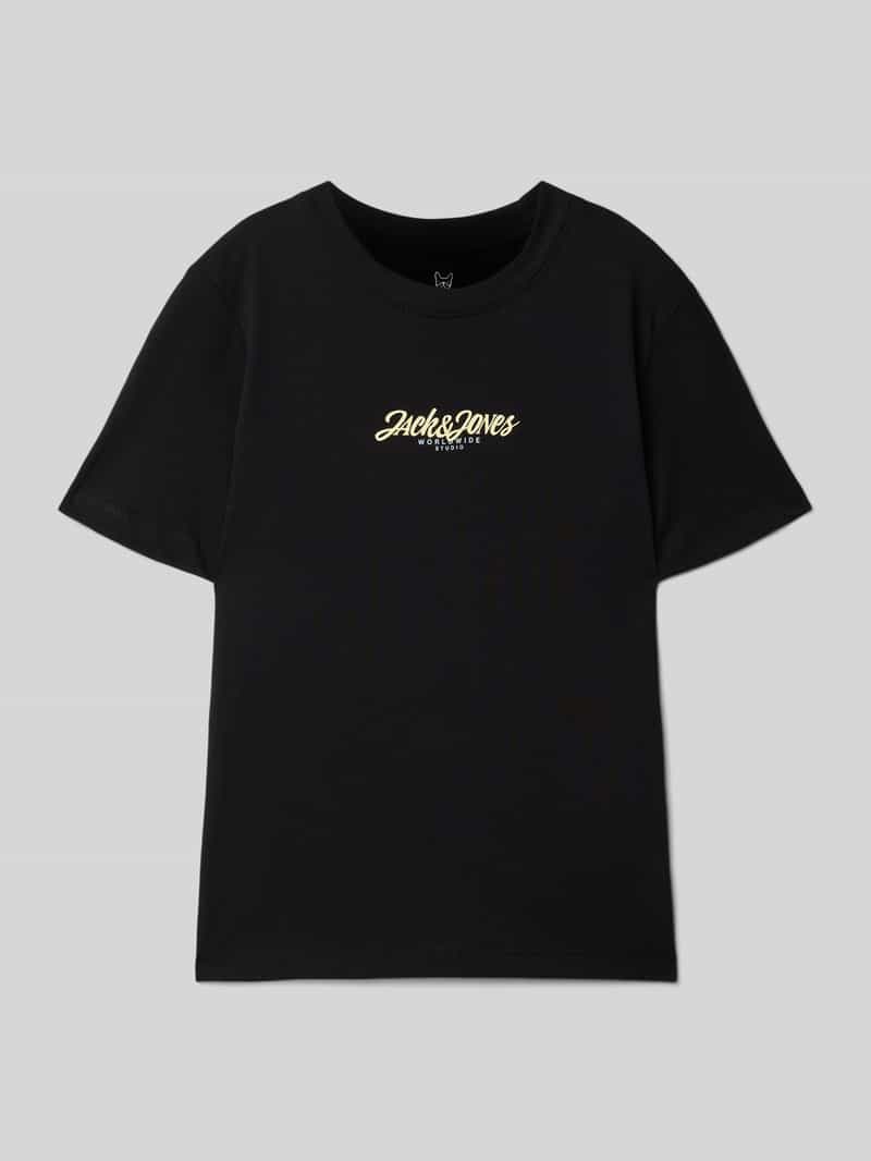 jack & jones T-shirt met labelprint model 'TAVIRA'