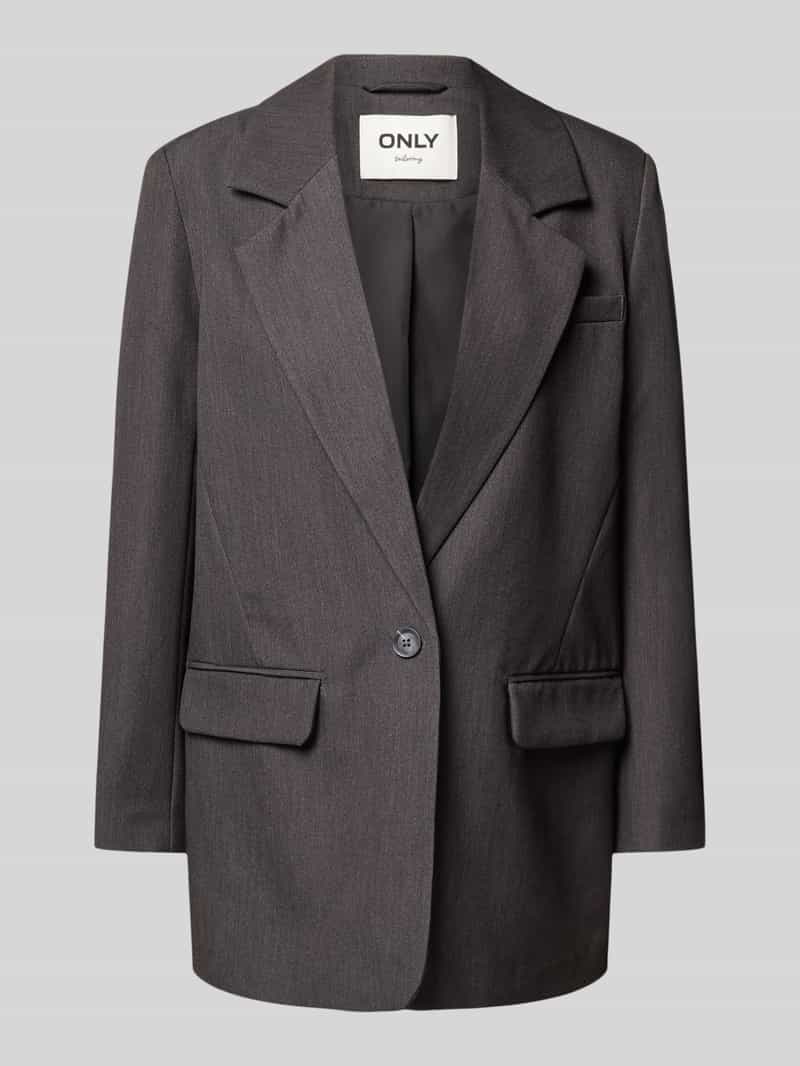 Only Relaxed fit lange blazer met viscose model 'HATTIE-LANA'