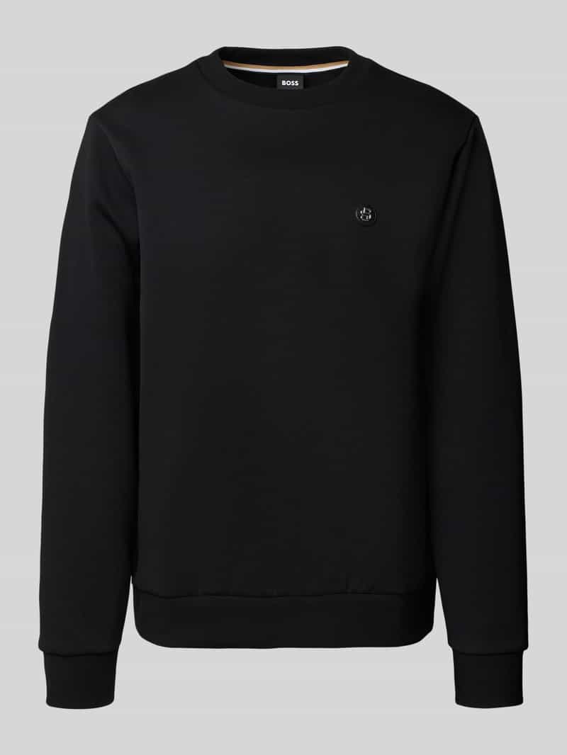 Boss Regular fit sweatshirt van katoenmix