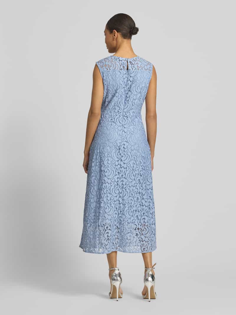 S.Oliver regular fit midi-jurk met katoen rookblauw, foto 2
