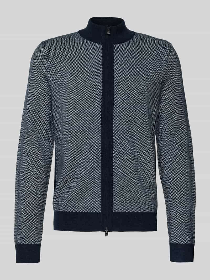 Boss Regular fit gebreid jack van wolmix model 'H-HETERNO'