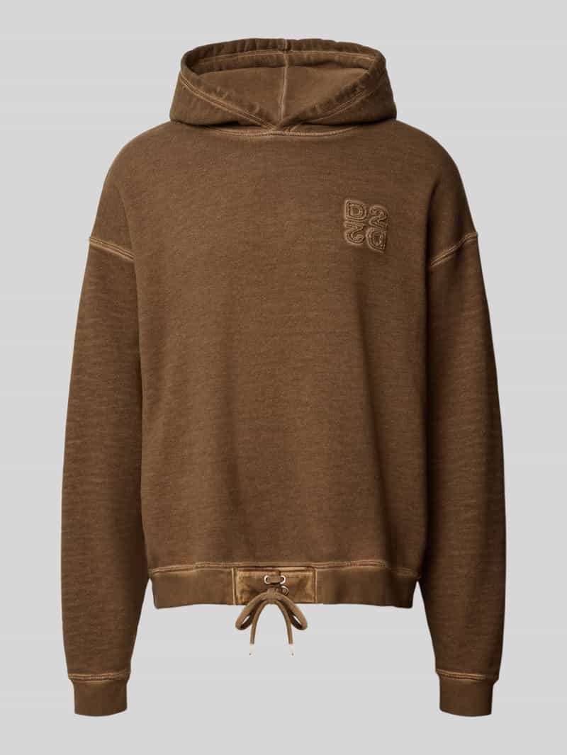 Dsquared2 Ready to Wear relaxed fit hoodie van puur katoen met geborduurd logo