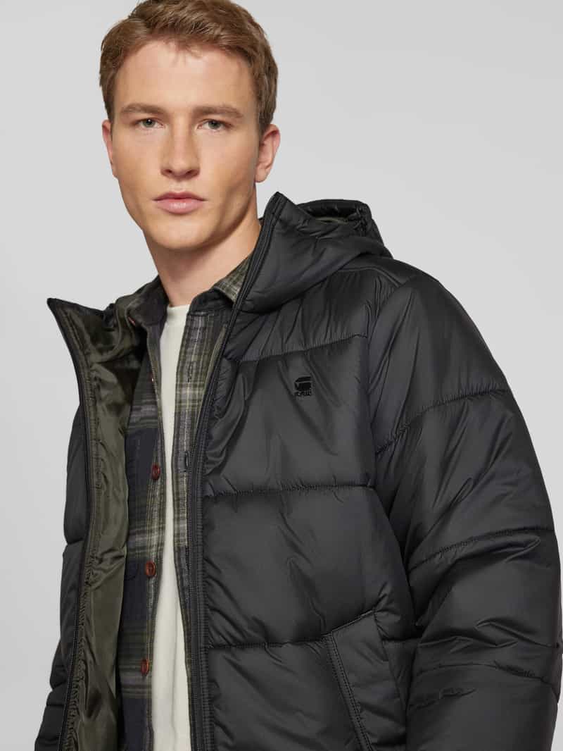 G-Star Raw Gewatteerd jack met labelapplicatie