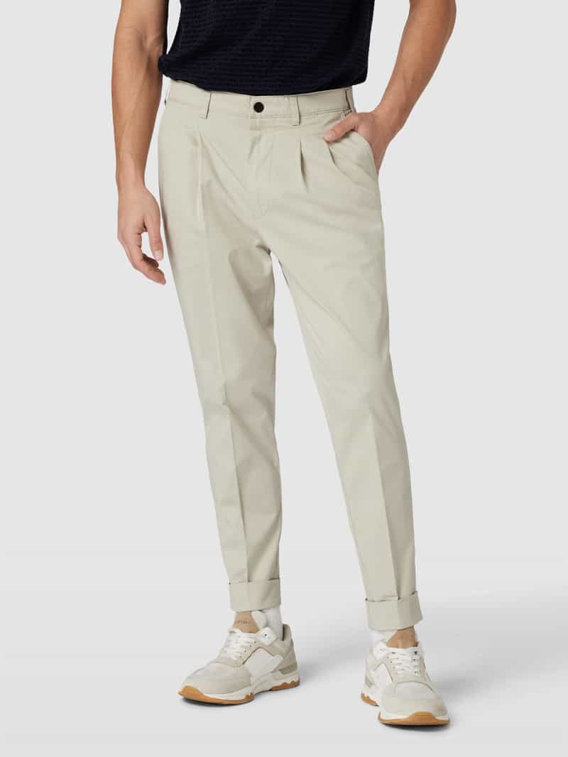 Chino met persplooien, model 'Pardus' Mmx