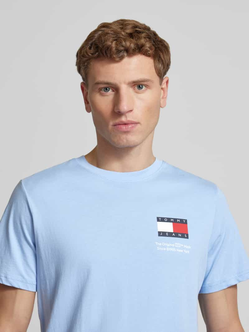 Tommy Jeans Slim fit T-shirt met labelprint