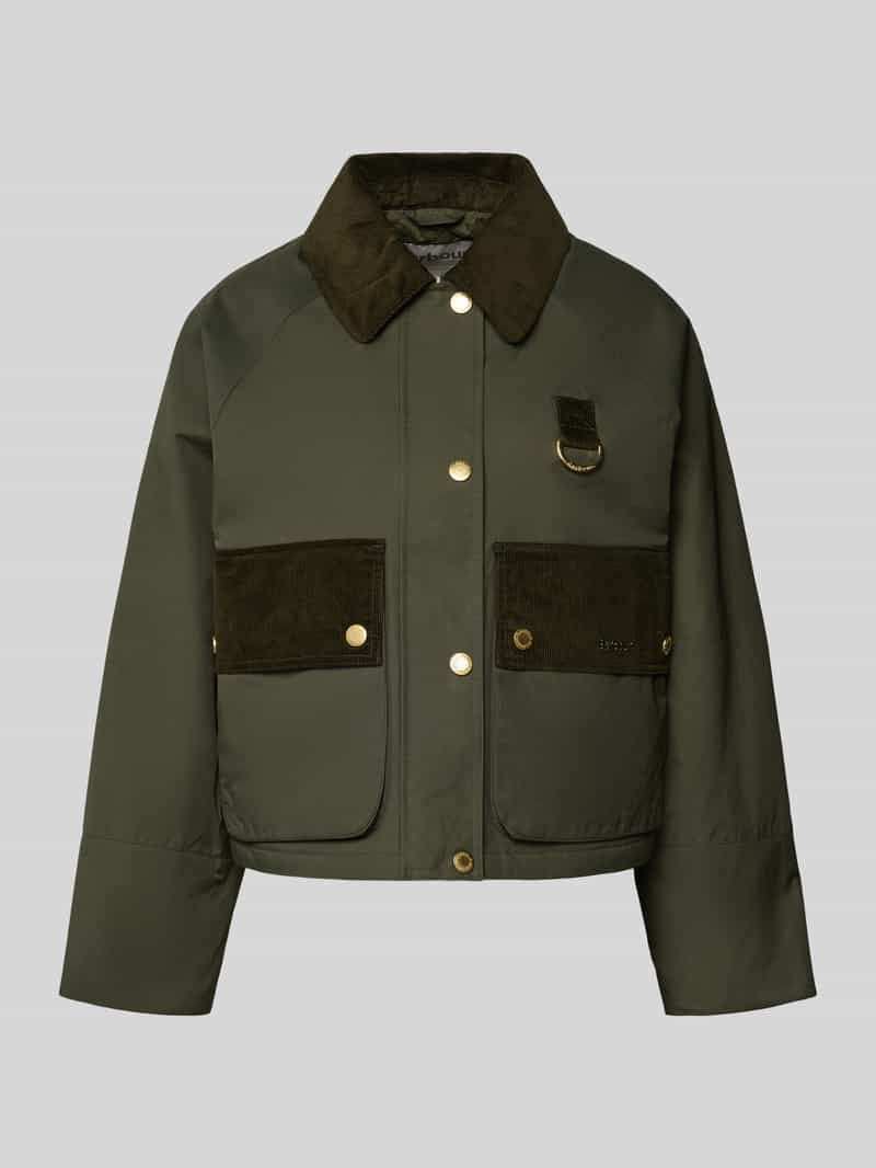 Barbour Relaxed-fit jack van katoenmix met corduroy kraag model 'PHOEBE'