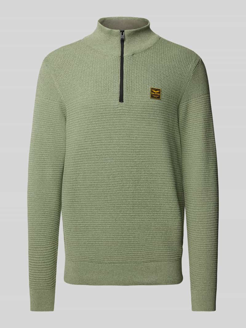 PME Legend Gebreide pullover met labeldetail