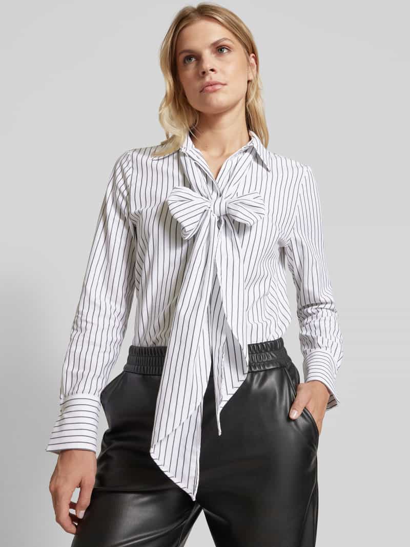 HUGO Strikblouse met labeldetail model 'Ediora'