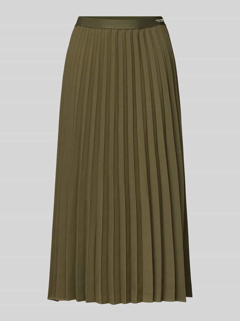 Tommy Hilfiger Midirok met plissévouwen