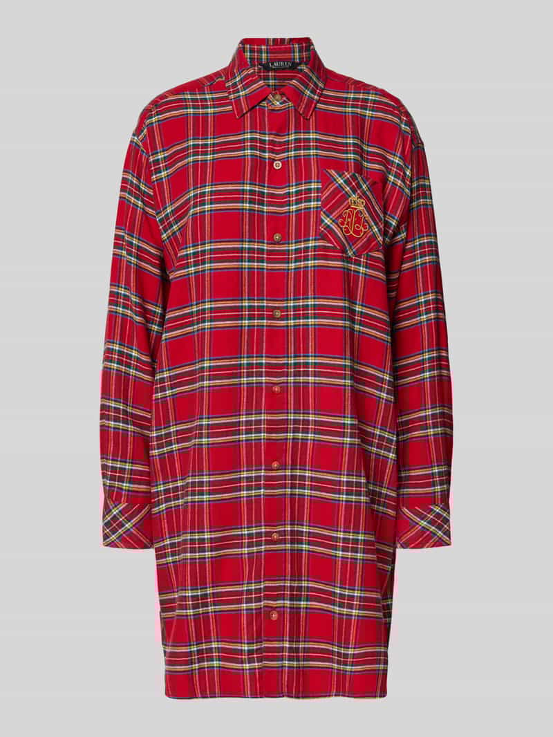 Lauren Ralph Lauren Nachthemd met labelstitching