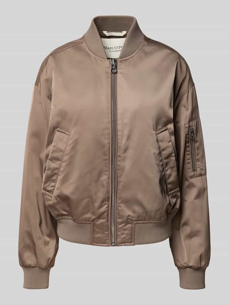 regular fit blouson met college-look polokraag