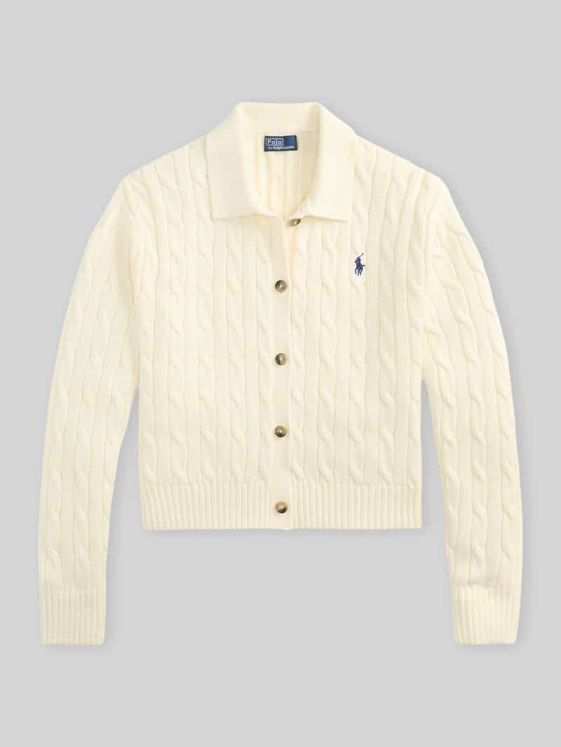 Polo Ralph Lauren Regular fit gebreid jack van puur katoen