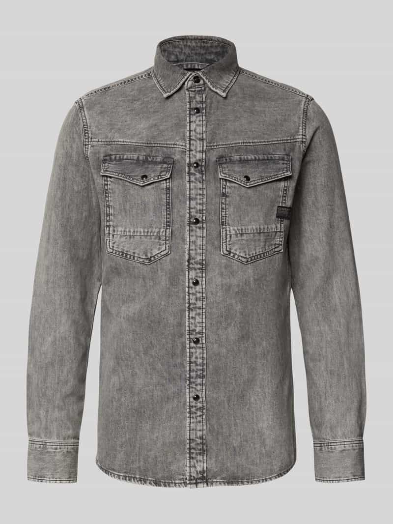 G-Star Raw Slim fit jeansoverhemd met borstzakken model 'Dakota'