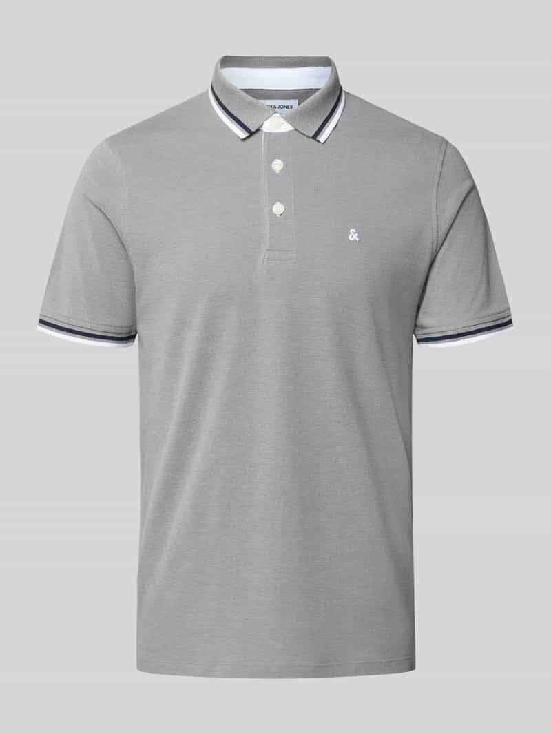 jack & jones Regular fit poloshirt met knoopsluiting model 'PAULOS'