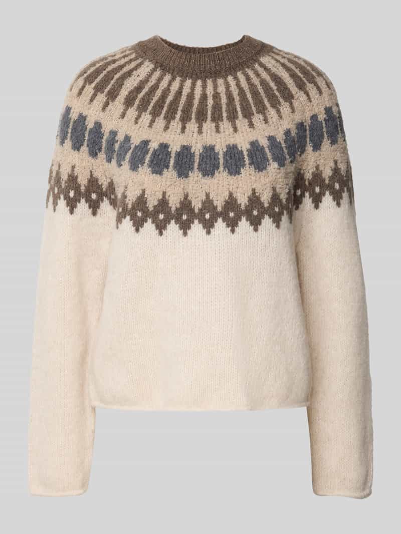 Marc O'Polo Regular fit gebreide pullover van wolmix