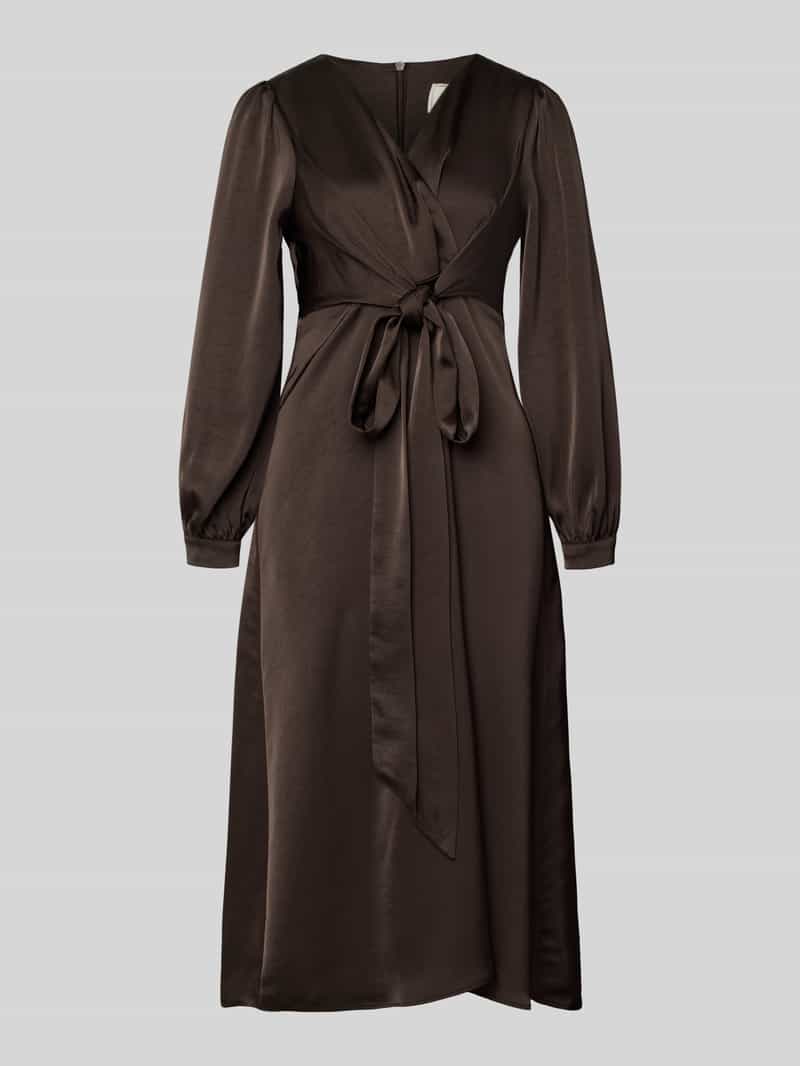 NEO NOIR Midi-jurk met V-hals model 'RIMINI'