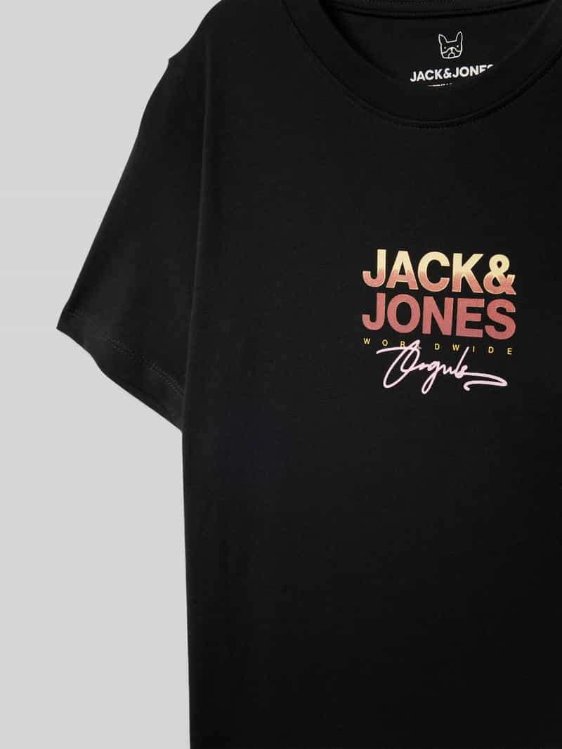 jack & jones T-shirt met labelprint model 'CANGGU'
