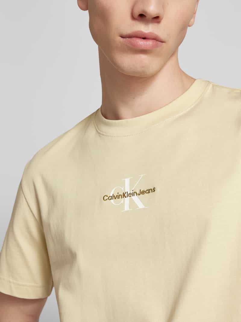 Calvin Klein Jeans Sneakers met logodetail model 'New Metal'