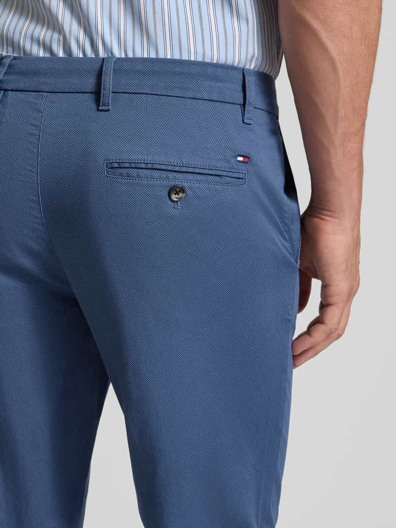 Tommy Hilfiger Straight fit chino van katoenmix